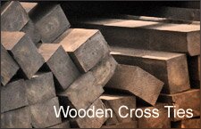 Wooden cross ties Wooden cross ties